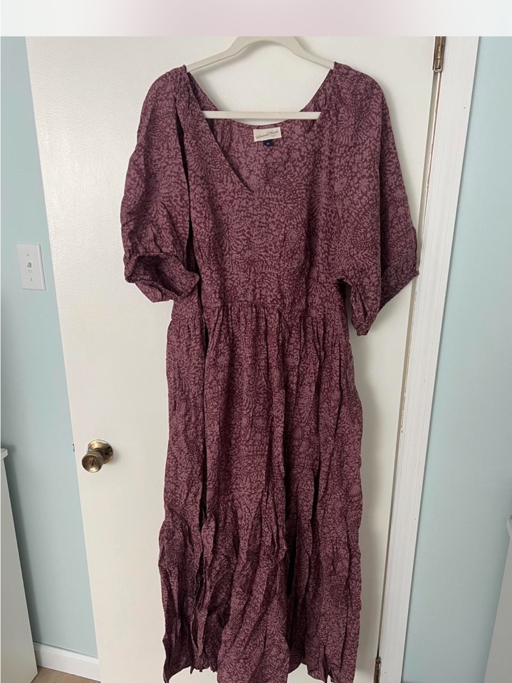 Universal Thread Mauve Floral Maxi Dress